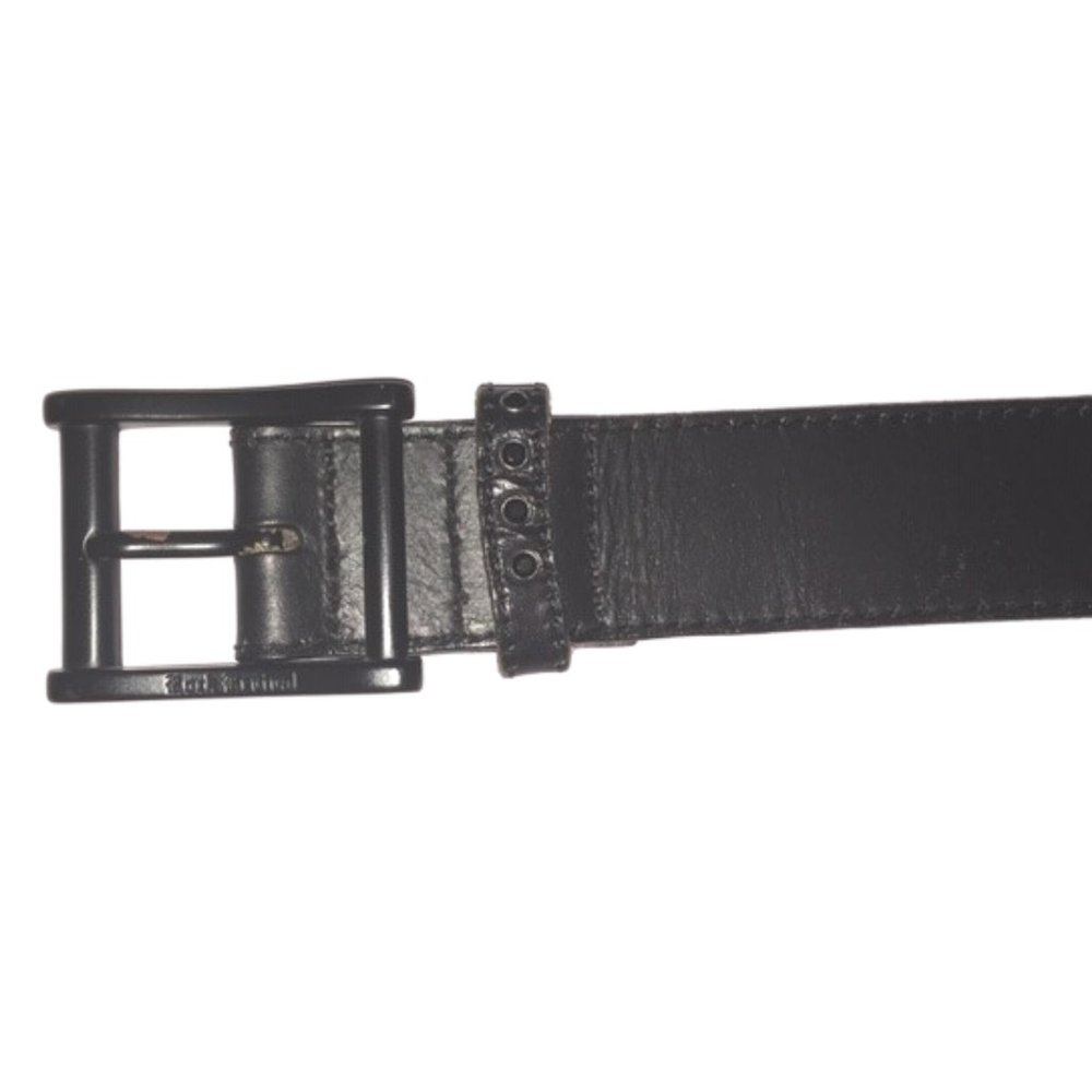 Unisex Rock Revival black genuine leather belt.